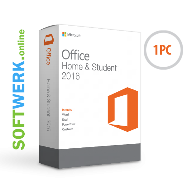 Microsoft Office Home & Student 2016 für PC