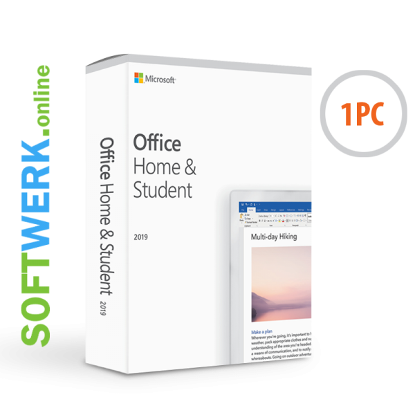 Microsoft Office Home & Student 2019 für PC